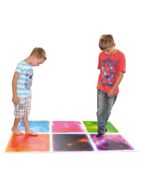 6 dalles géantes sensorielles et motrices multicolores - 1