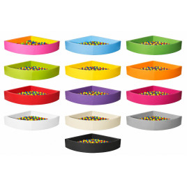 Piscine en mousse semi-arrondie couleurs