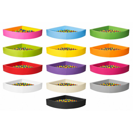 Piscine en mousse semi-arrondie couleurs