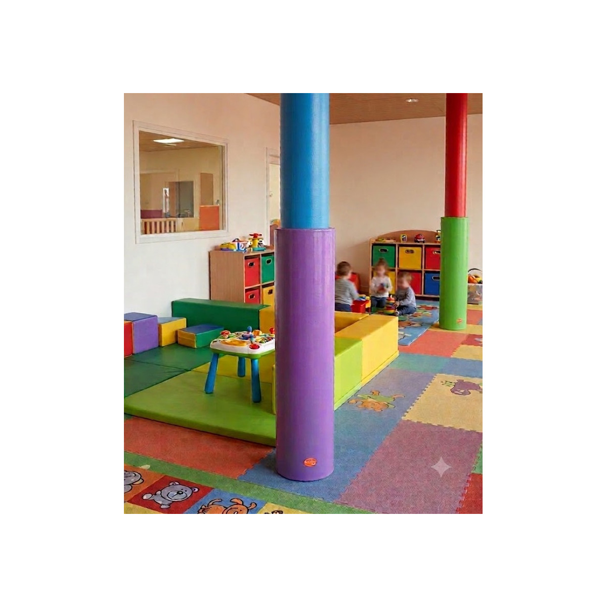Protection de poteau crèche en mousse