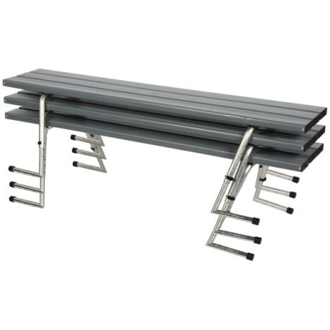 Banc d'extérieur assise réglable empilés
