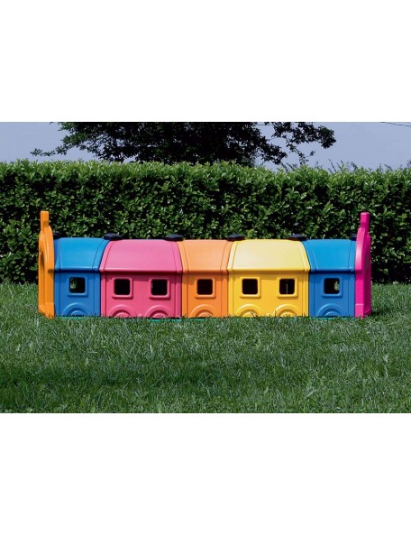 Jeu d'extérieur Petit train 5 wagons - 1
