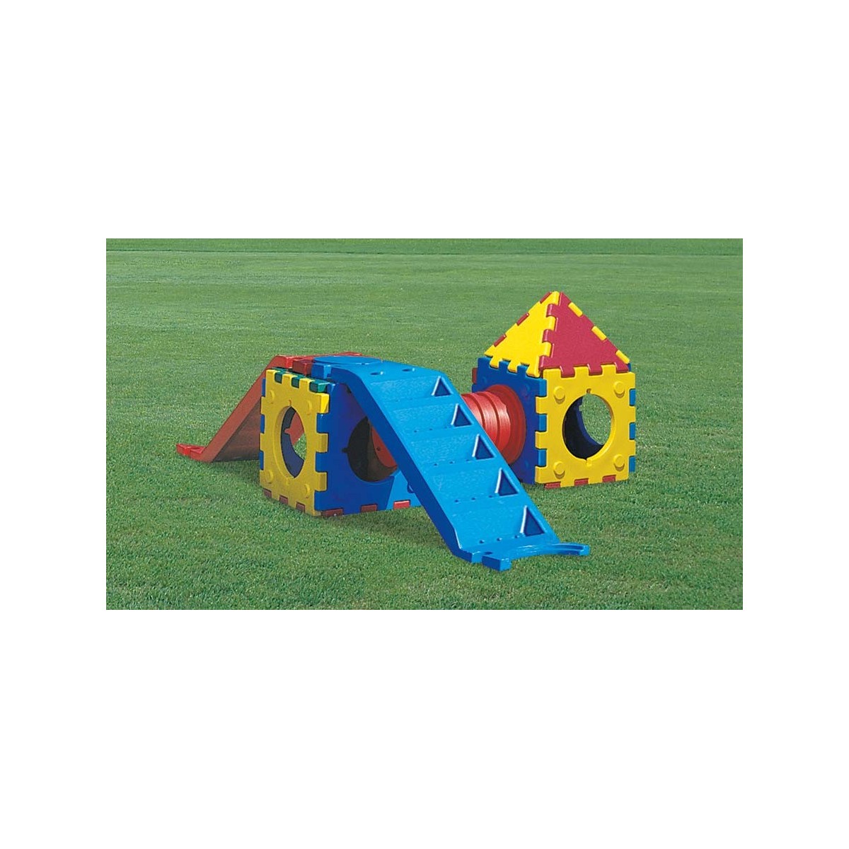 Cubbic toy maison, tunnel, 2 toboggans - 1