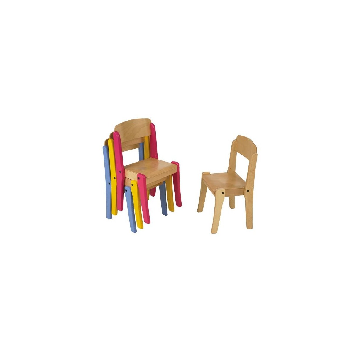 Petite chaise enfant en bois massif -Artisanale & écologique - L