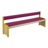 Banc avec dossier en bois pour enfants - 2