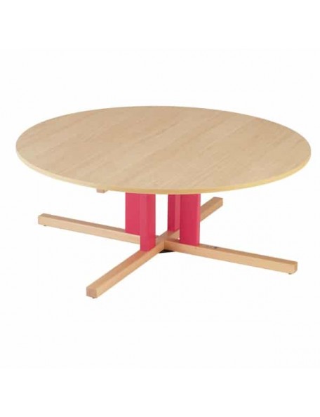Table ronde pied central