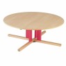 Table ronde pied central