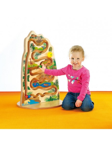 Jeu mural en bois la course du zoo - 4