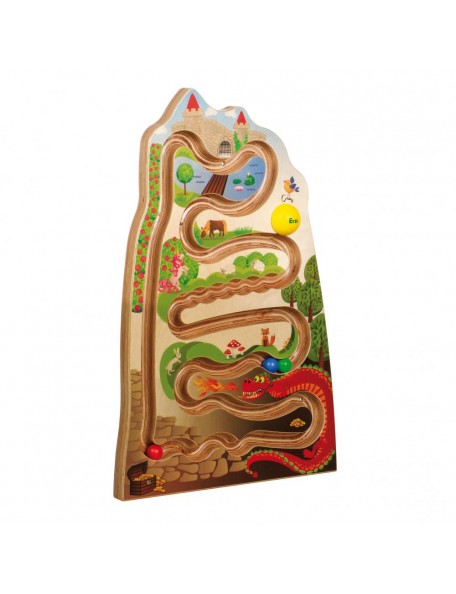 Jeu mural en bois la course du château - 1