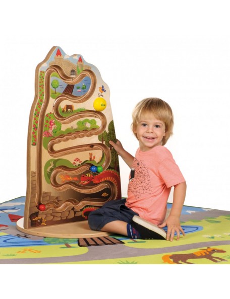 Jeu mural en bois la course du château - 2