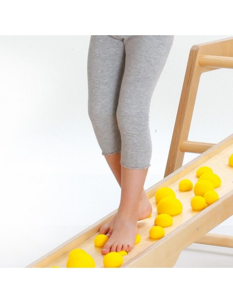 Planche d'équilibre en bois "parcours floral" - 2