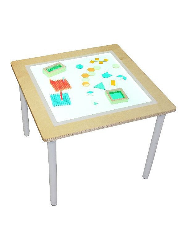 Table lumineuse blanche espaces sensoriels