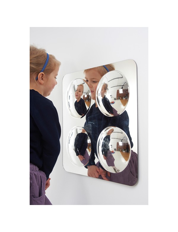 Miroir convexe 4 reliefs - 1