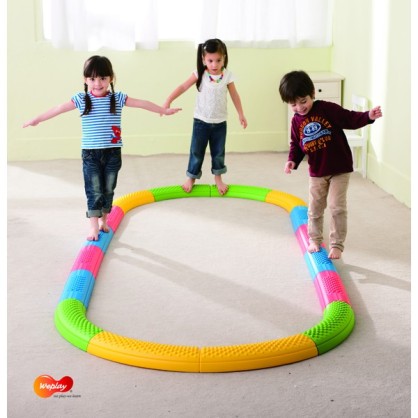 Set De 12 Poutres D’équilibre Pour Enfants, Modulable, Rassemblage Set De 12 Poutres D’équilibre Pour Enfants, Modulable, Rassemblage