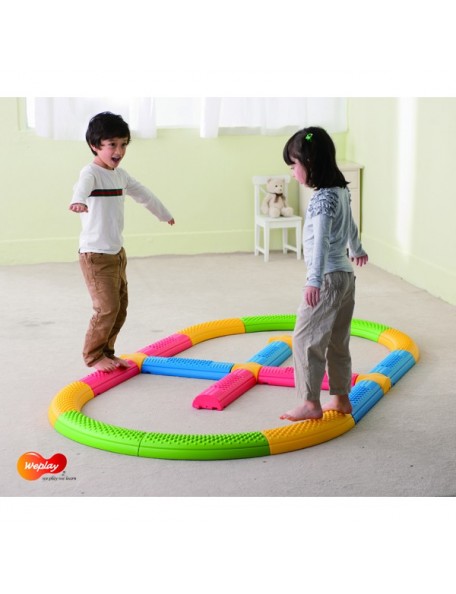 Perfeclan Balance Tremplin développe la Coordination enfants saut pierre  pour jeu éducatif en classe, ROSE