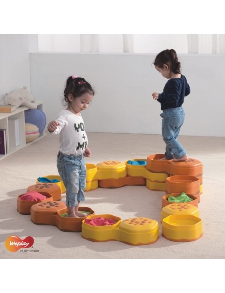 Les collines d'équilibre à remplir, parcours de motricité enfants