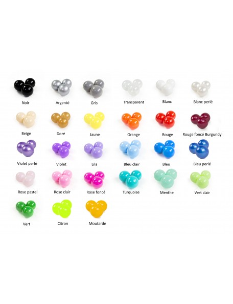 Balles pour piscine à balles - couleurs au choix - 1