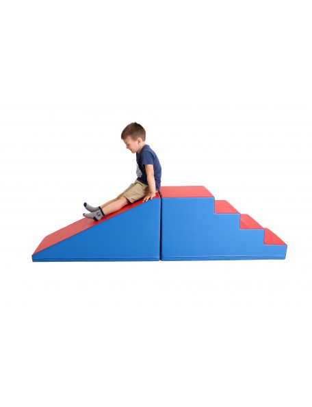 Escalier et pente de motricité bleu-rouge - 1