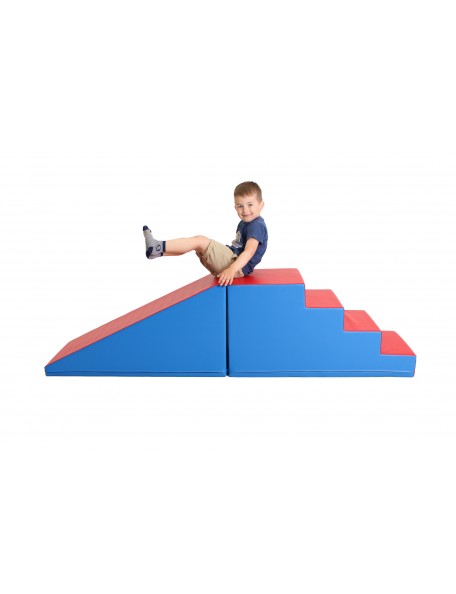 Escalier et pente de motricité bleu-rouge - 4