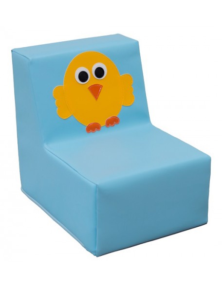 Fauteuil mousse oiseau jaune crèche - 1