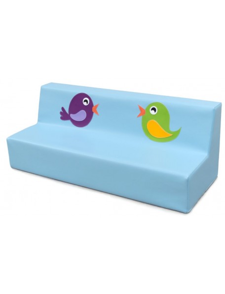 Canapé 3 places crèche oiseaux - 1