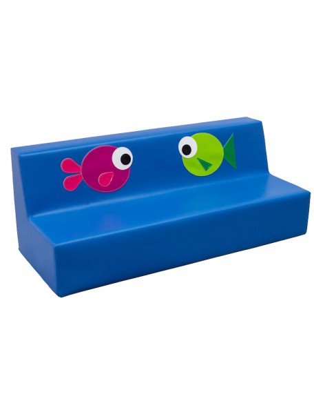 Canapé 3 places crèche poissons - 1