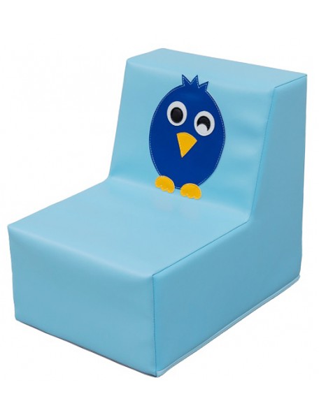 Fauteuil mousse oiseau bleu crèche - 1