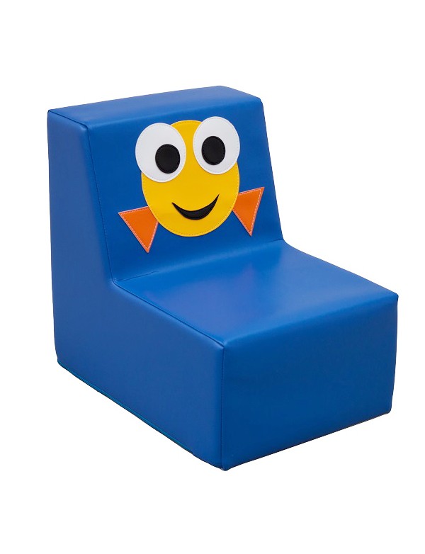 Fauteuil mousse poisson jaune crèche -Mobilier mousse pour crèche