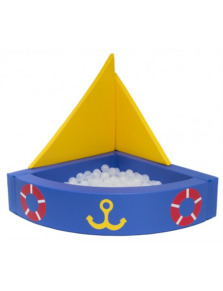 Piscine à balles de coin bateau à voiles - 1