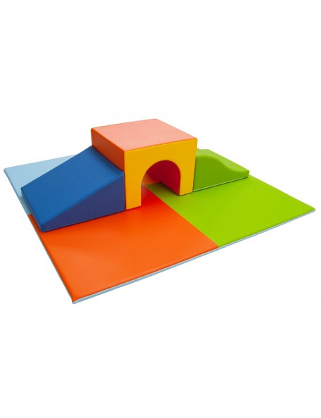 Parcours grand tunnel avec tapis - 1