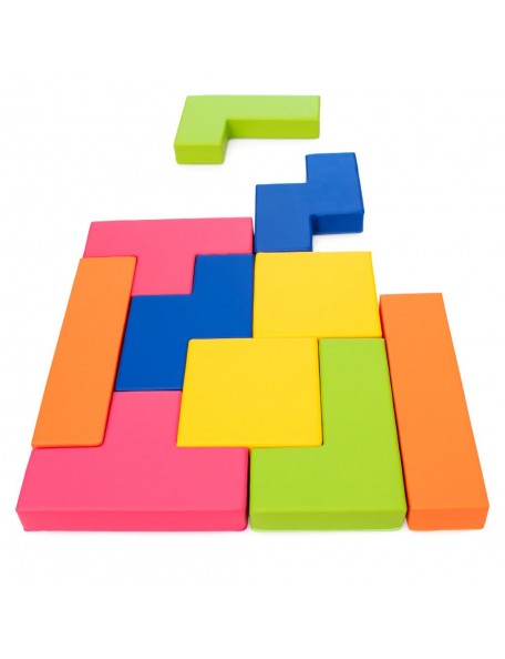 Tetris géant, blocs en mousse, couleurs au choix - 1