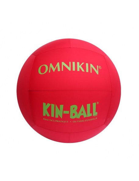 Ballon de Kin-ball Omnikin d'extérieur bleu 84 cm rouge, ballon géant rouge