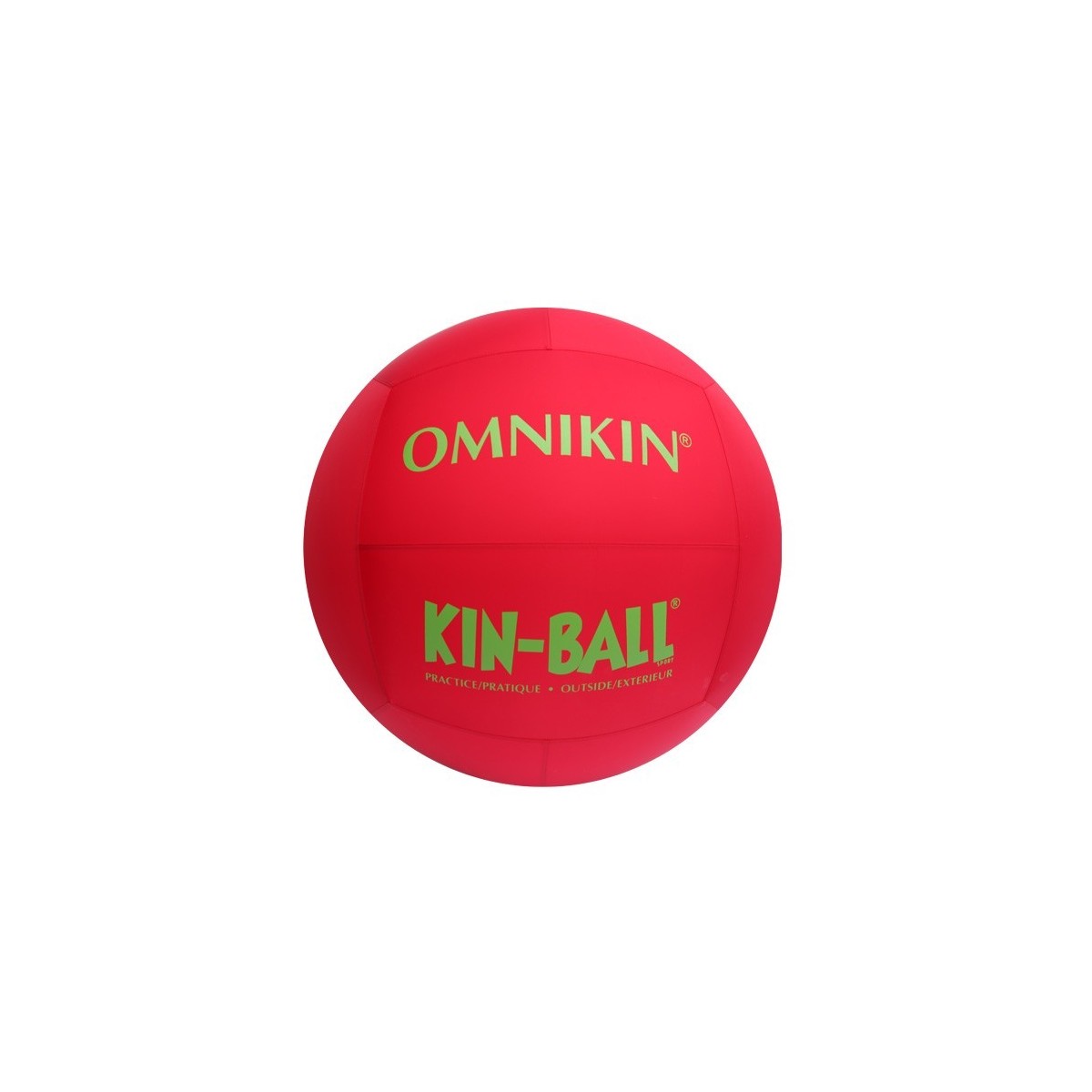 Ballon de Kin-ball Omnikin d'extérieur bleu 84 cm rouge, ballon géant rouge