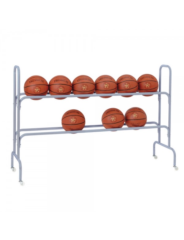 Rack à ballons de basket-ball long - 1