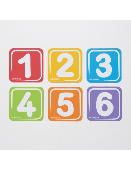 6 panneaux magnétiques les nombres pour tricycle Edusanté - 1