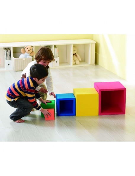 Cubes géants empilables multi-couleurs - 3