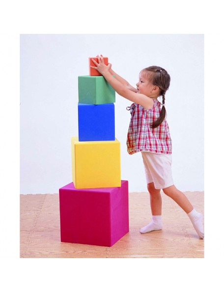 Cubes géants empilables multi-couleurs - 1