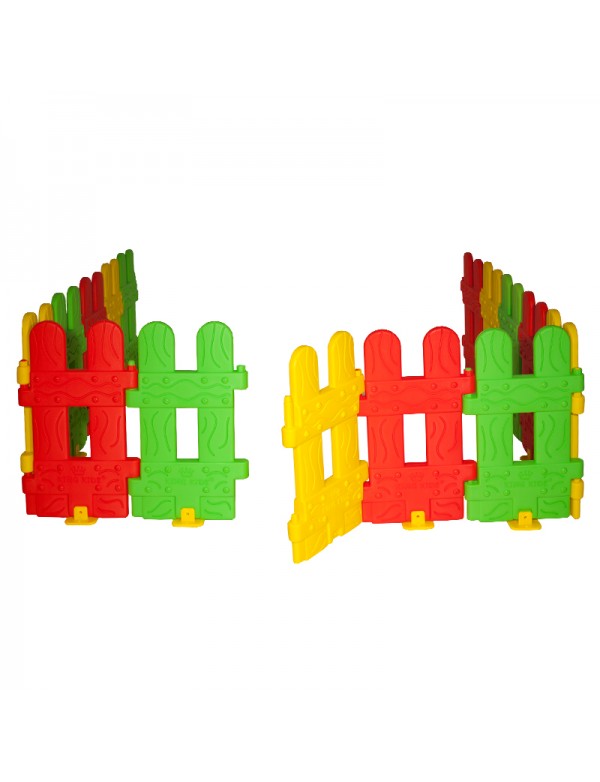 Clôture plastique multicolore - 1