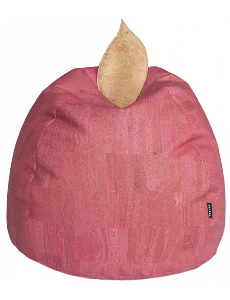 Pouf pomme en liège écologique - 1