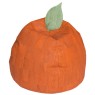 Pouf orange en liège écologique - 1