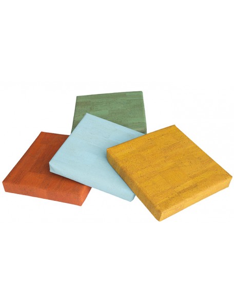 4 coussins carrés en liège - 1