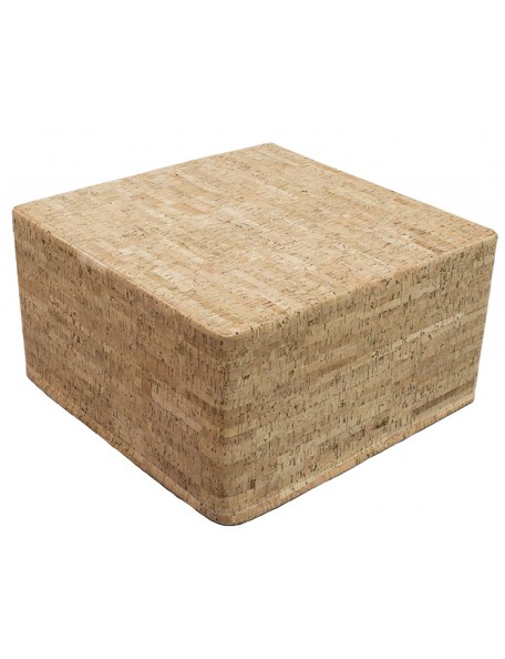 Pouf carré en liège - 1