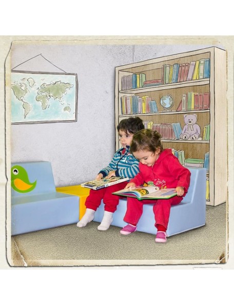 Canapé 3 places crèche oiseaux - 2