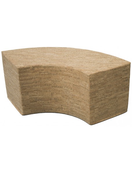 Banc en liège quart de cercle - 1