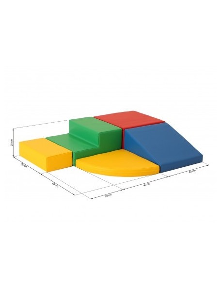 Kit motricité éco 5 modules multi-couleurs - 5