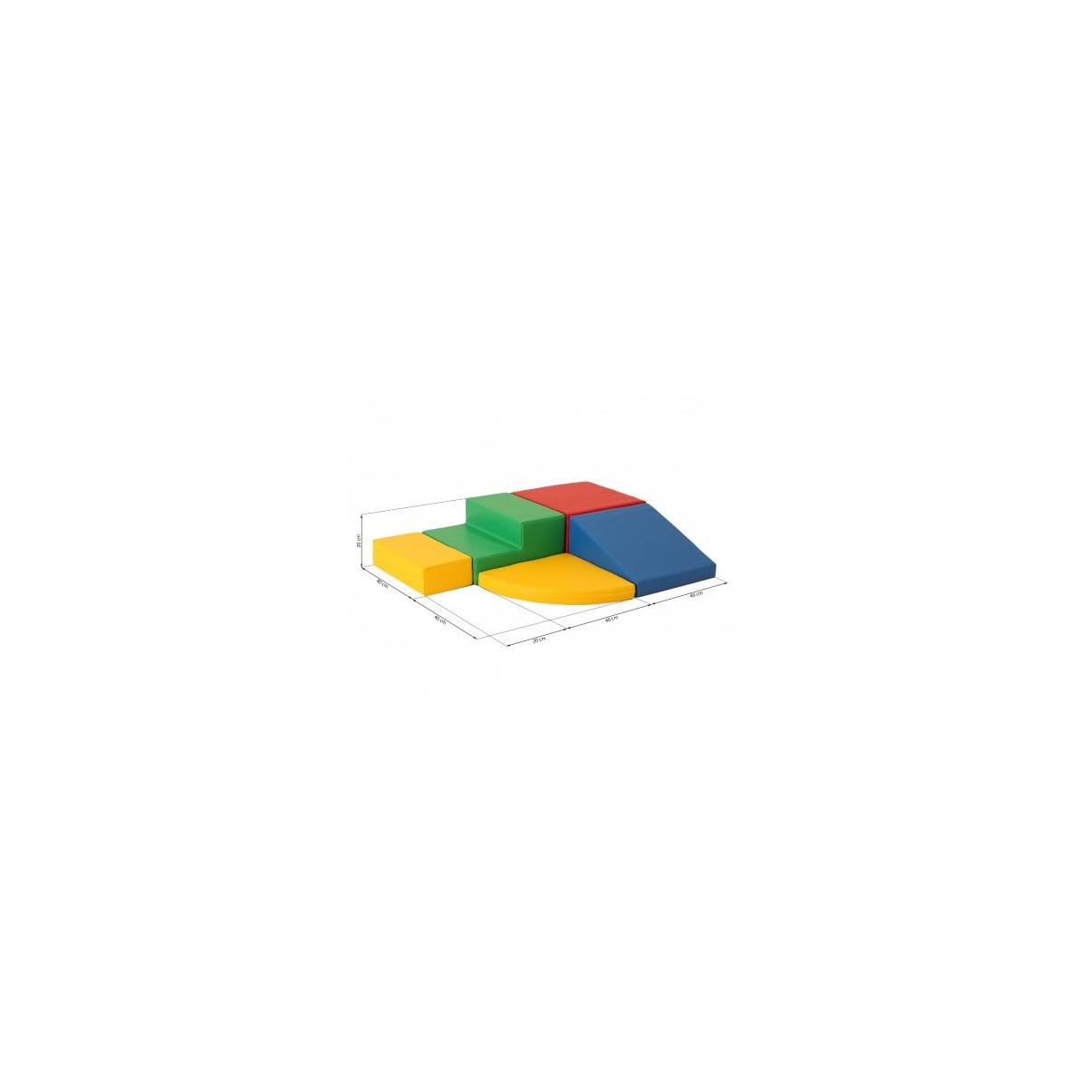 Kit motricité éco 5 modules multi-couleurs - 5