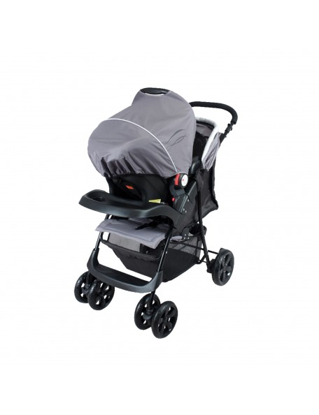 Poussette bébé 4 roues avec siège auto - 8