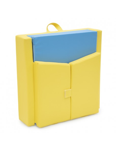 Lit portable empilable avec matelas Lit portable avec matelas pliant. Ce lit en mousse,est muni de protections latérales créant