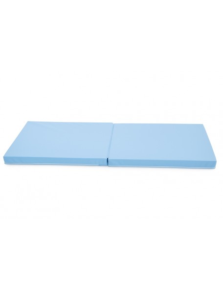 Lit portable empilable avec matelas Lit portable avec matelas pliant. Ce lit en mousse,est muni de protections latérales créant