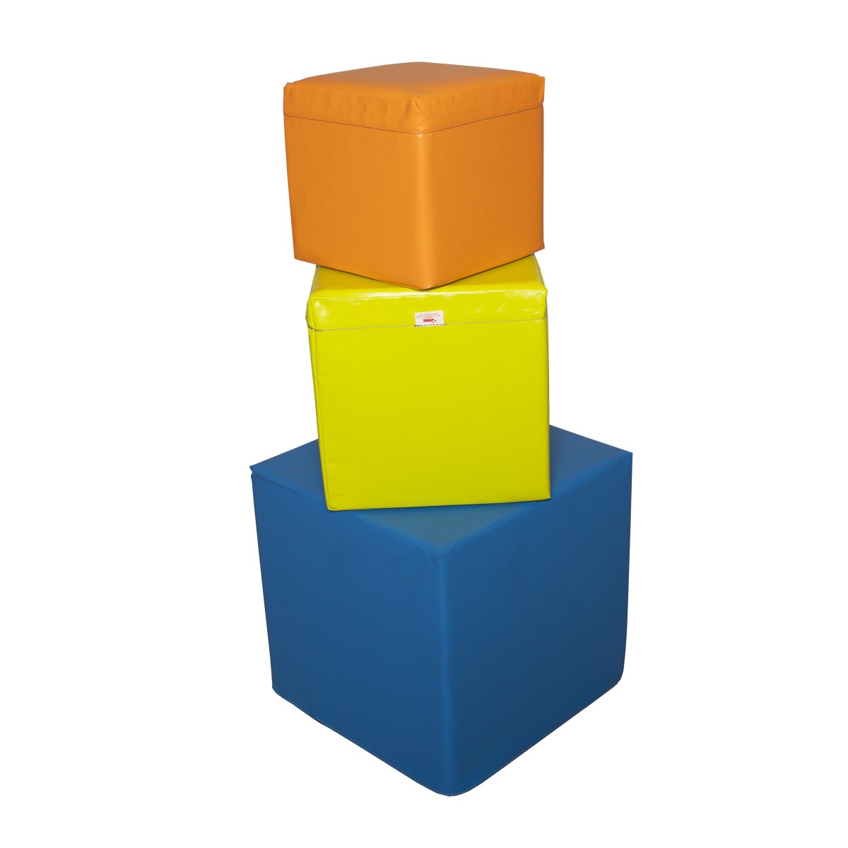 Cube en mousse personnalisable Cube de mousse haute densité 25 kg/m3, idéal pour sauter ou assembler des structures avec d’autre